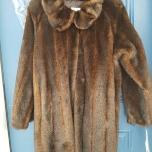 Pamela McCoy Collections Faux Mink Coat